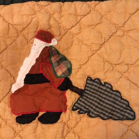 Christmas Quilted Santa/Tree/Gift Table Runner 63x14” - Picture 6 of 8